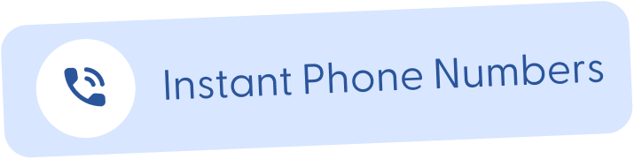 instant phone numbers